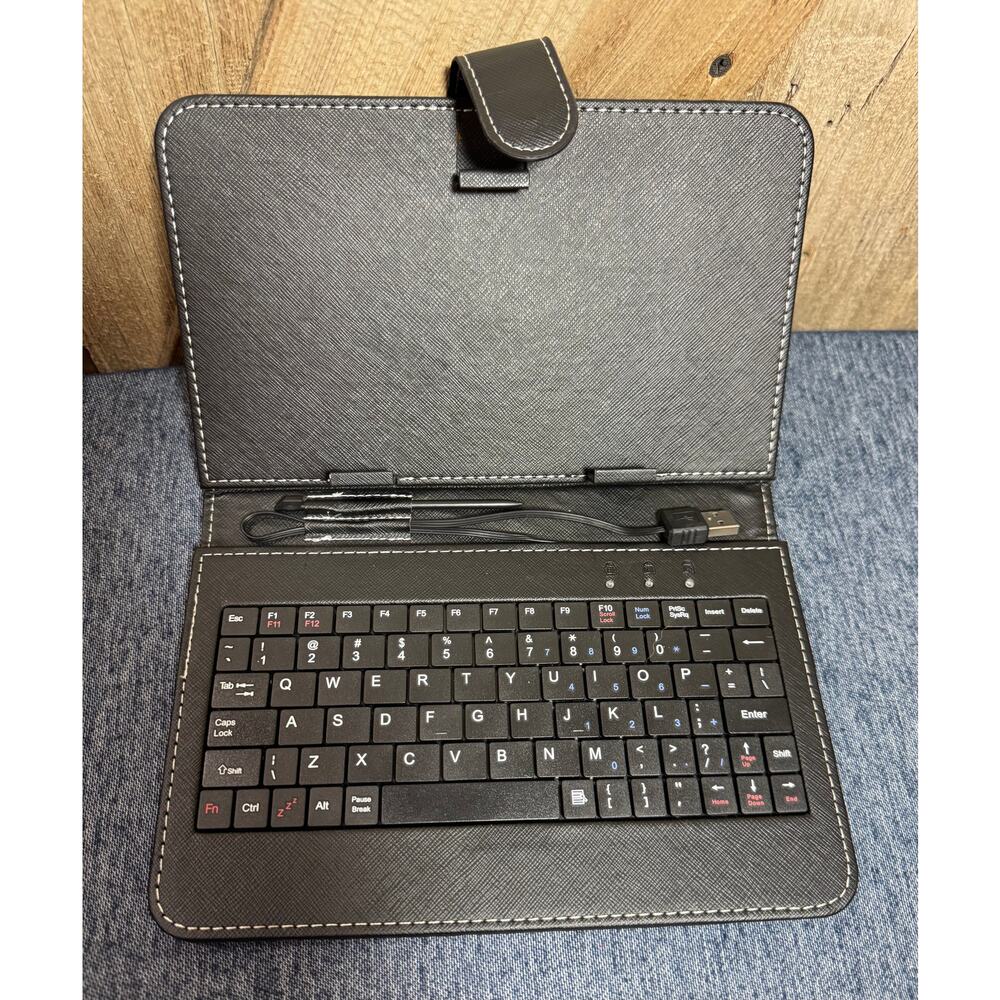QFX KB-107 USB Keyboard & Case For 7" Android Tablet With Stand